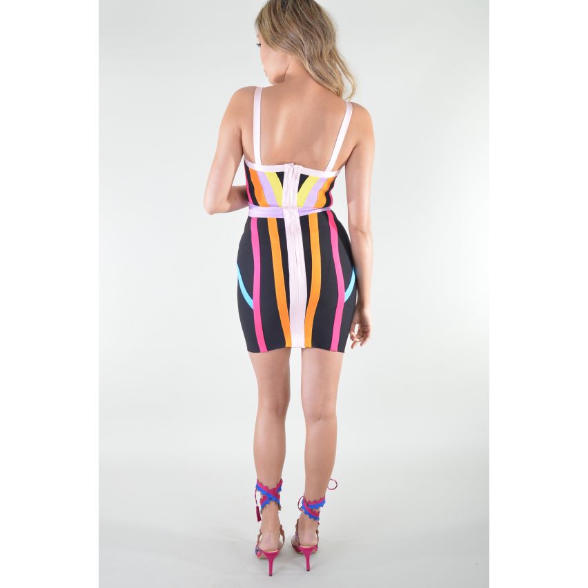 Lovemystyle Short multicolore Bandage Dress