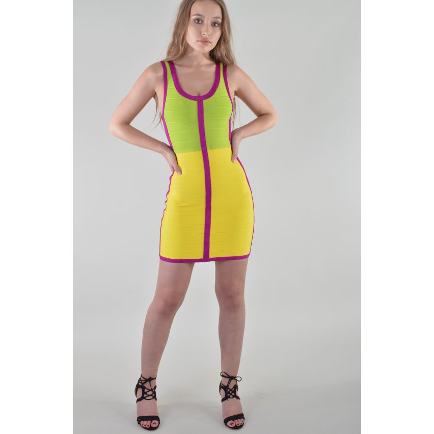 Lovemystyle Short multicolore Bandage Dress