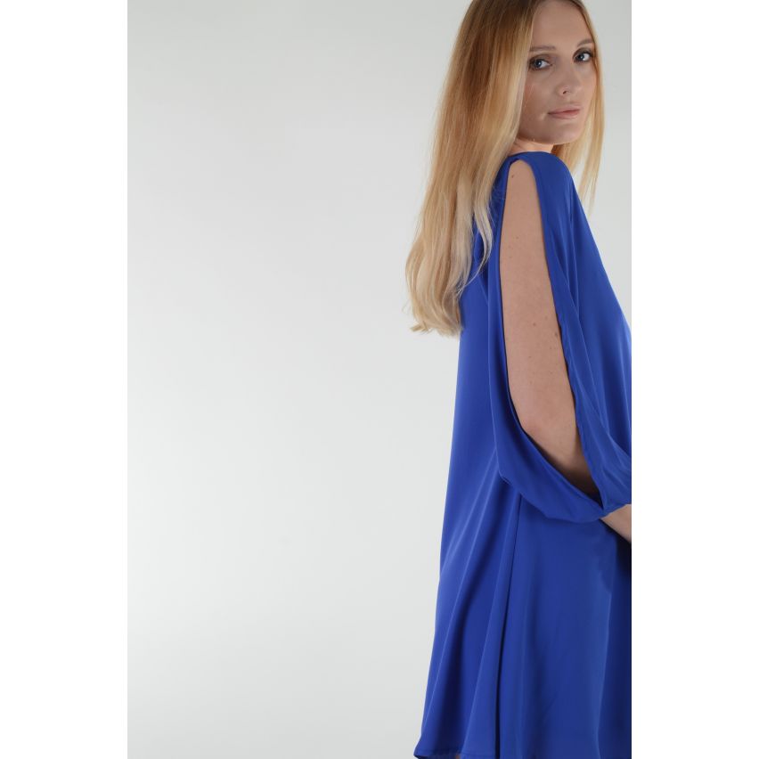 Robe avec découpe manches longues détails Lovemystyle Indigo