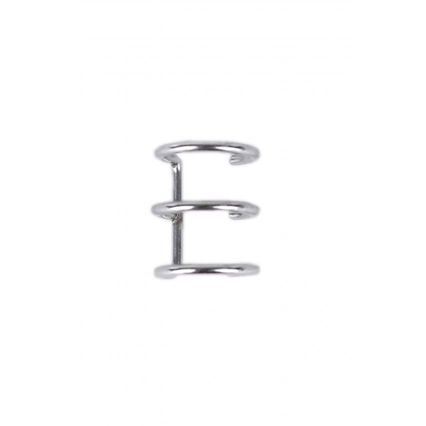 Lovemystyle Delicate Silver Ear Cuff With 3 Tiers