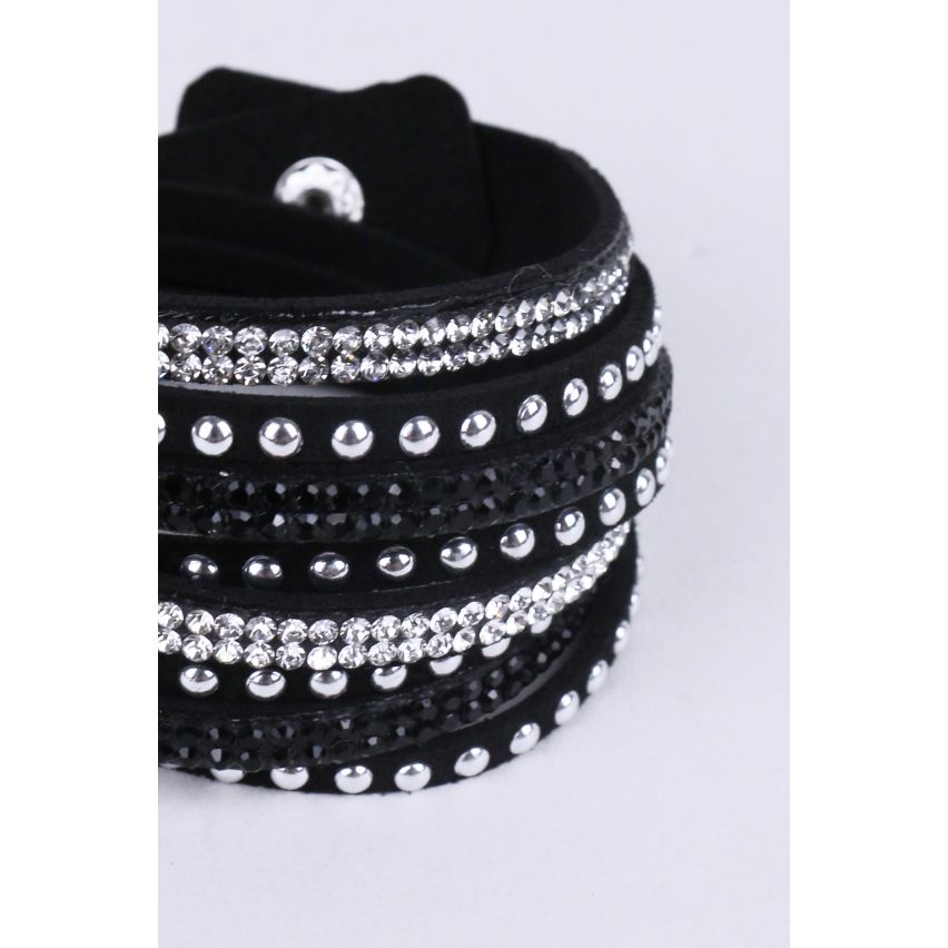 Lovemystyle Multi Wrap Leather Studded Bracelet