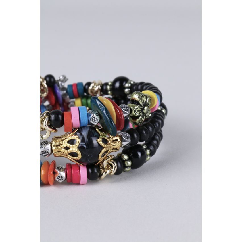 LMS Colourful Friendship Bracelet With Charms And Beads.