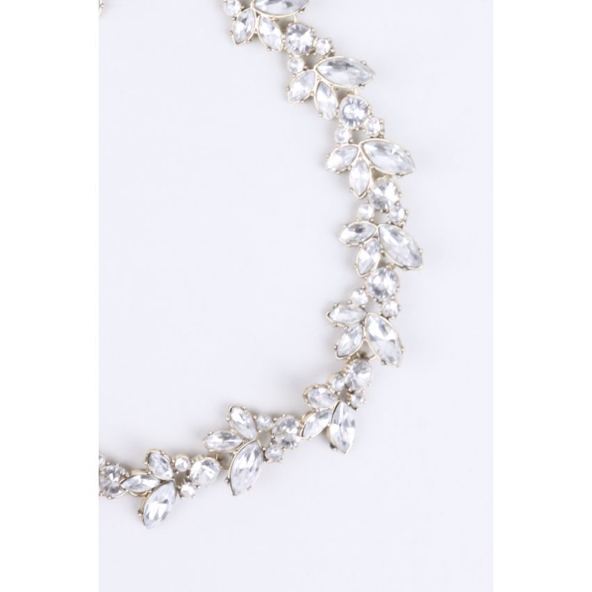 Lovemystyle instruction Diamontee Floral collier court