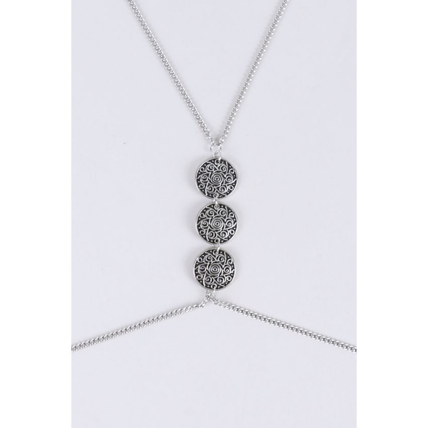 Lovemystyle argent corps chaîne avec pendentifs pièces