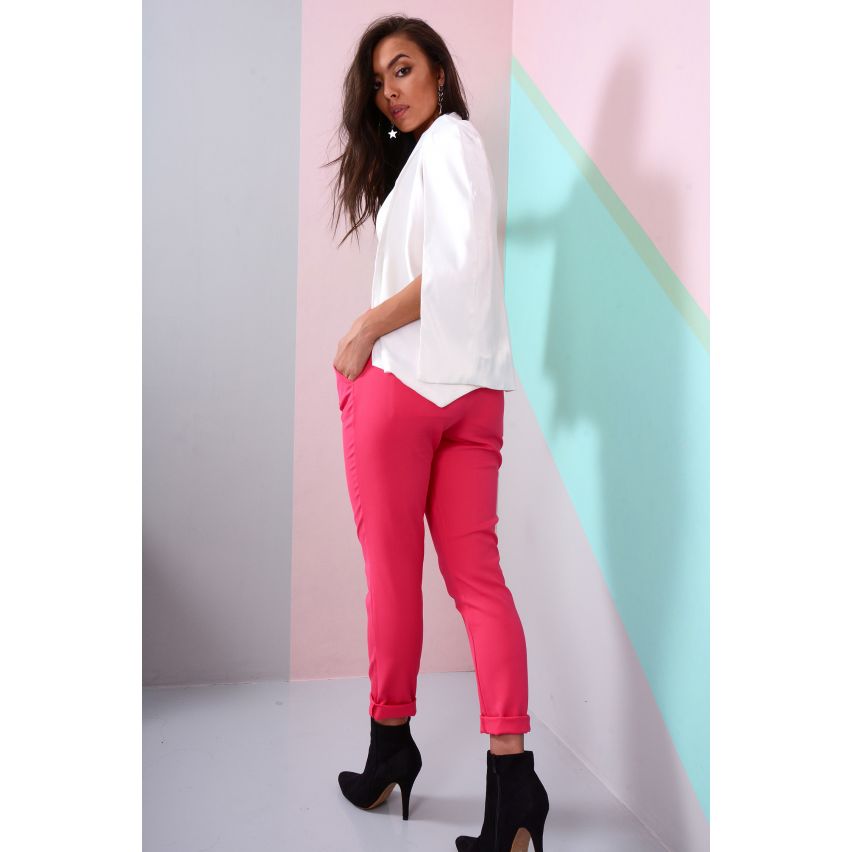 Lovemystyle ausgestattet Low Rise Hosen In Hot Pink