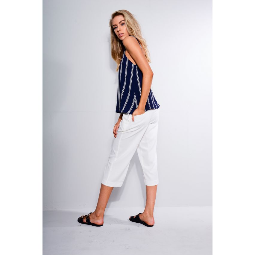 Lovemystyle recadrée blanc adapté Culottes - échantillon