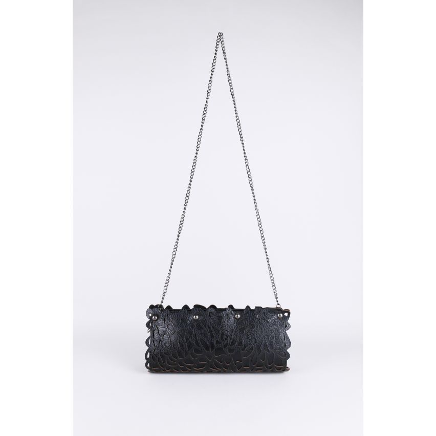 Lovemystyle Black Handbag With Lasercut Design