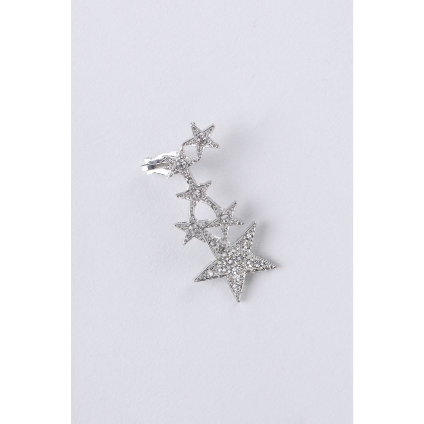 Lovemystyle Silver Ear cuff med Diamante stjärnor