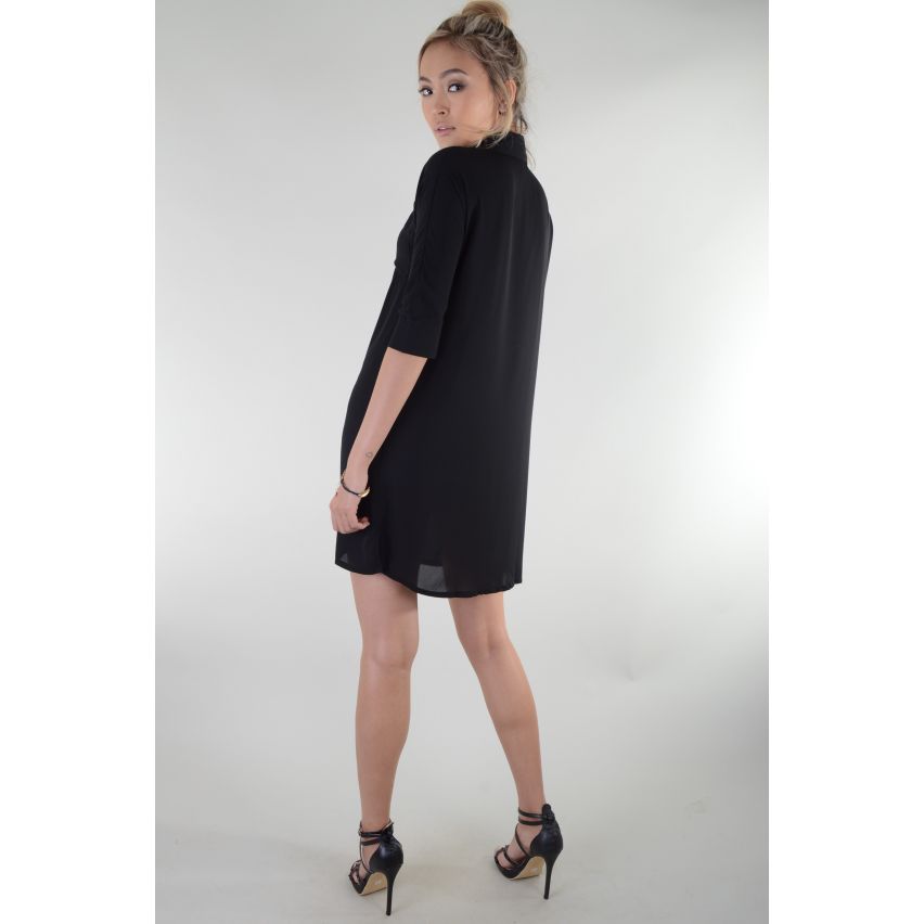 Lovemystyle chemisier robe chemise avec col