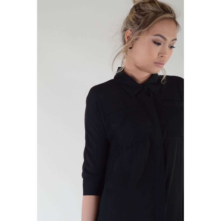 Lovemystyle chemisier robe chemise avec col