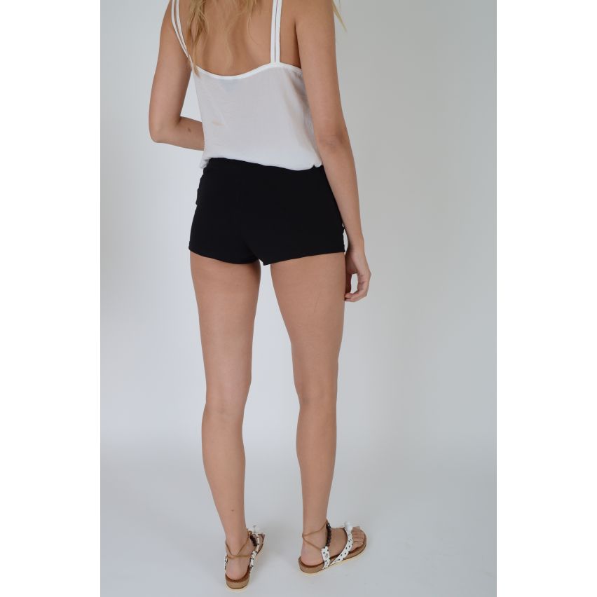 Lovemystyle tirage String Shorts noir taille haute